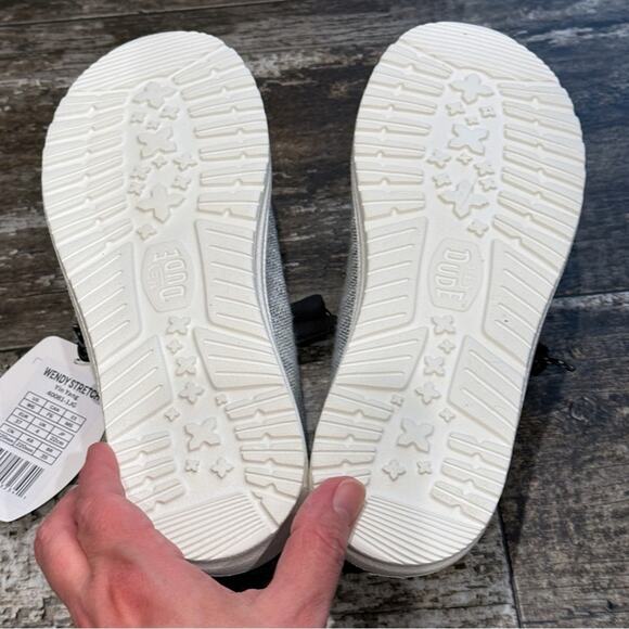 Hey Dude Loafers Shoes Womens Size 6 Wendy Stretch Yin Yang Gray Comfy‎ NEW - Picture 9 of 10